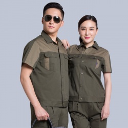 現(xiàn)貨工作服廠家純棉 夏季夾克男女款JL-QX023