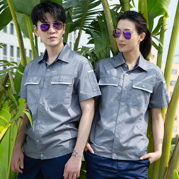 耐磨工作服薄款 短袖工服 JL-GC007