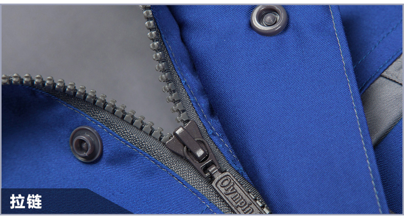 撞色工作服拉鏈細(xì)節(jié)展示