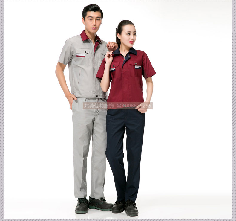 機械加工作服夏季套裝效果展示05 機械加工作服夏季套裝效果展示05